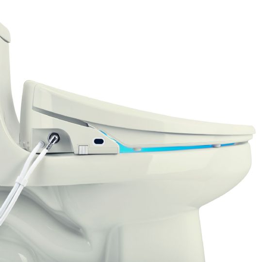 Features a sleek shape that fits perfectly on the toilet.