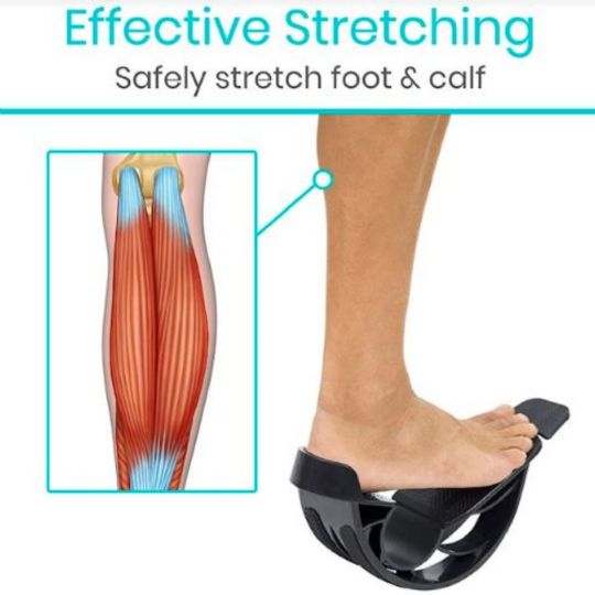 Safely stretch foot and calf muscles for improved flexibility