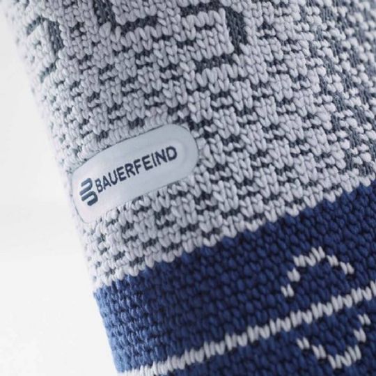 Close-up of bauerfeind's breathable and supportive knit fabric