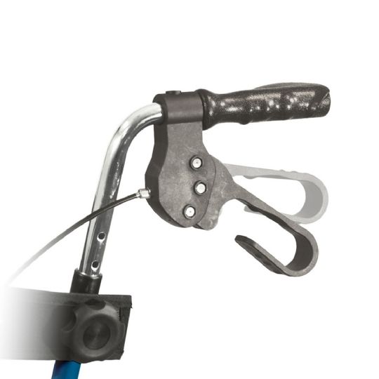 Ergonomic handbrake on the Hugo Sidekick Walker for secure control and comfort