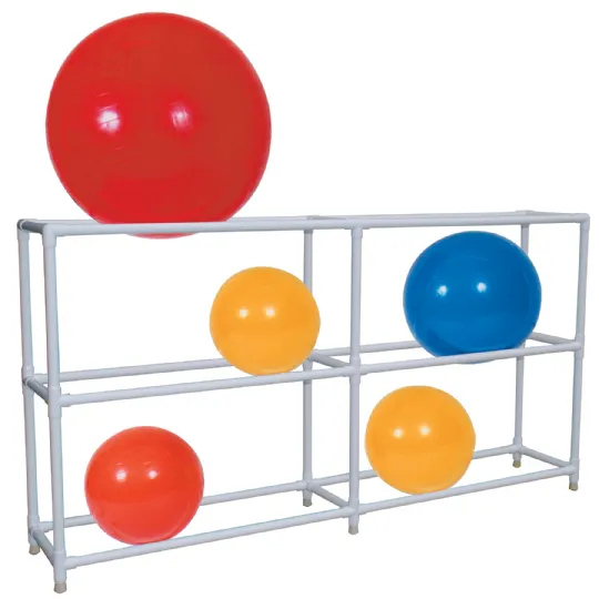 Stationary PVC Exercise Therapy Ball Rack