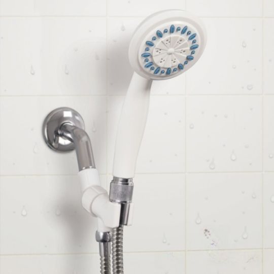 Aquasense handheld shower with long, tangle-free hose for convenient and accessible bathing