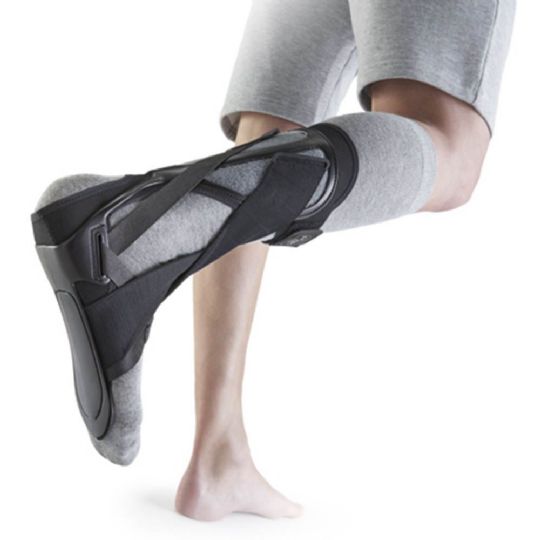Side view of the orthosis in use