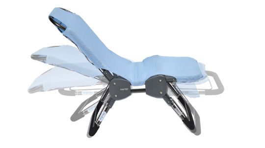 Multi-adjustable components include the backrest and leg rest