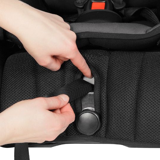Defender Reha Special Needs Car Seat 3-in-1 Booster Seat by Thomashilfen includes smooth up-front harness adjuster. 
