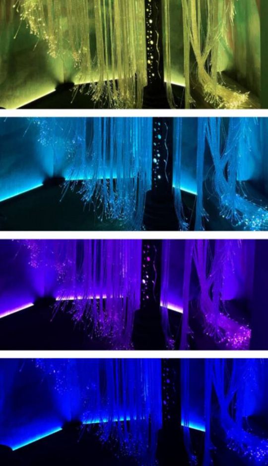 Interactive LED Color Wash - Shown in different color options