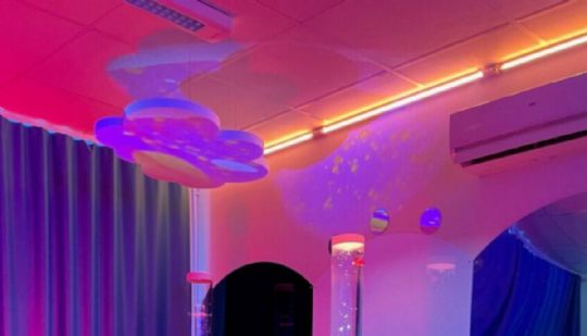 Interactive LED Color Wash - Installed on the Ceiling 
