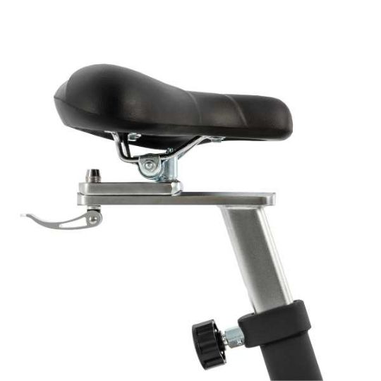 The fully adjustable, oversized, and contoured seat provides maximum comfort and performance