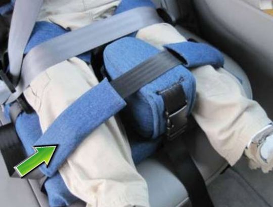 Optional Adductor Strap for the Churchill Pediatric Positioning Booster Car Seat with Vehicle Restraint System