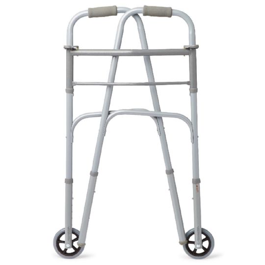 Adult Basic Two-Button Walker with 5 inch wheels, Quantity of 4