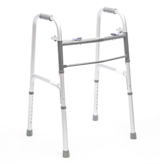 Steel folding walker without wheels 