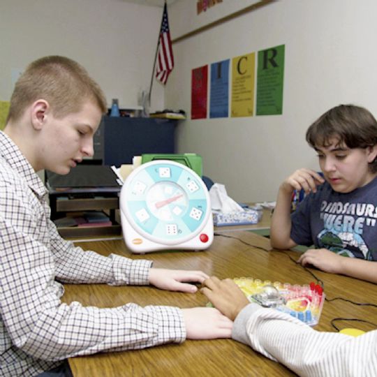 The All Turn It Spinner Game can be used by students of any age