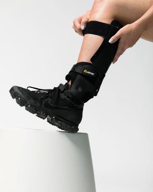 Ankle brace supports ankle alignment