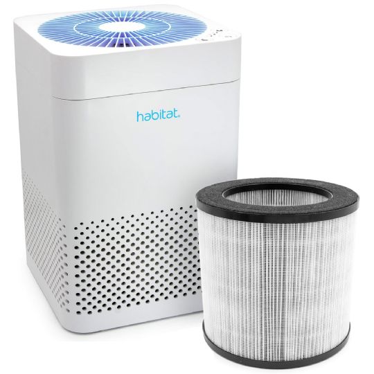 Habitat air purifier with removable true hepa filter