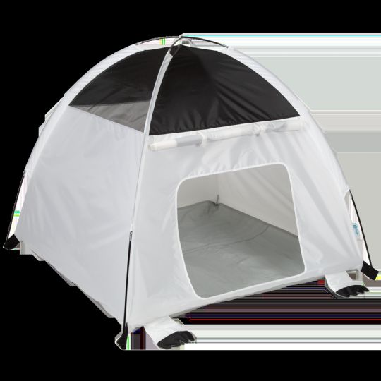 Open view of tent