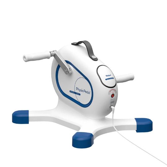 Combines motor-assisted cycling with traditional pedaling for low-impact cardio exercise
