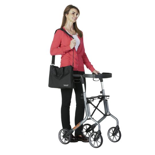 Let's Move Rollator comes with a detachable bag for storage