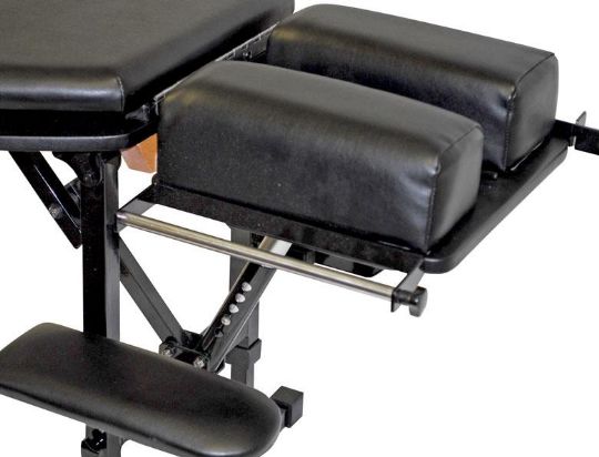 Close Up View of the Head Rest on the Basic Pro Portable Chiropractic Table