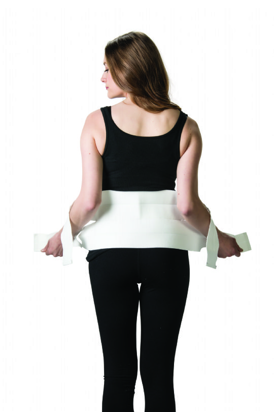 Helps to reduce back pain while providing belly support