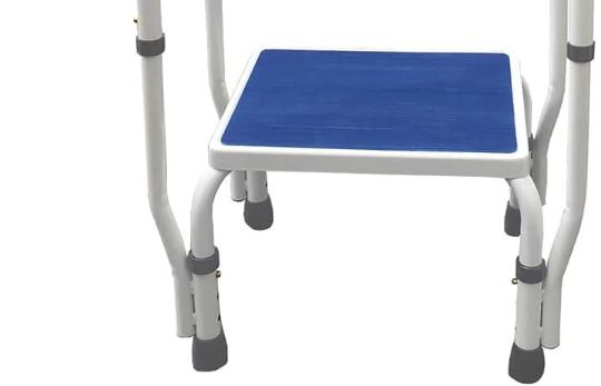 Adjustable height step stool significantly reduces risk of slips, trips and falls