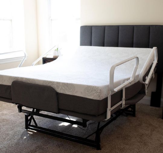Optional Safety Rails sold separately. Headboard not included. 