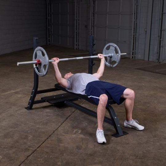 Great for bench press (barbell and weights not included)