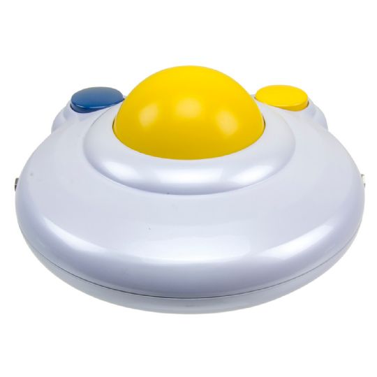 The BIGtrack Trackball Computer Mouse uses a 3-inch trackball