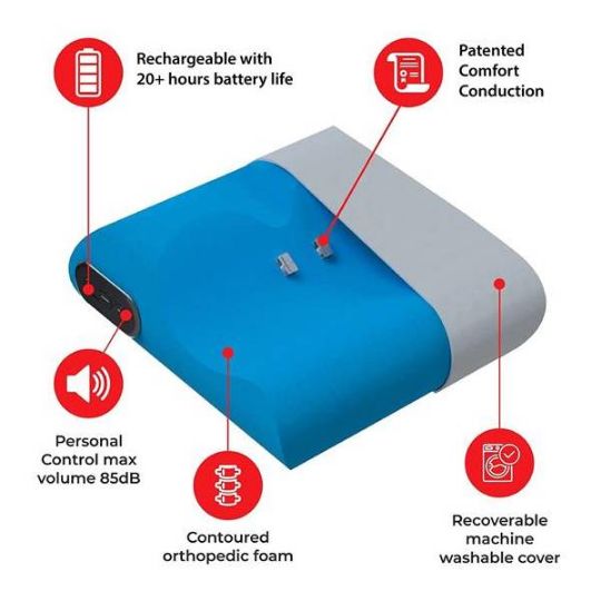 The Bluetooth Bone Conduction Pillow Speaker has various features