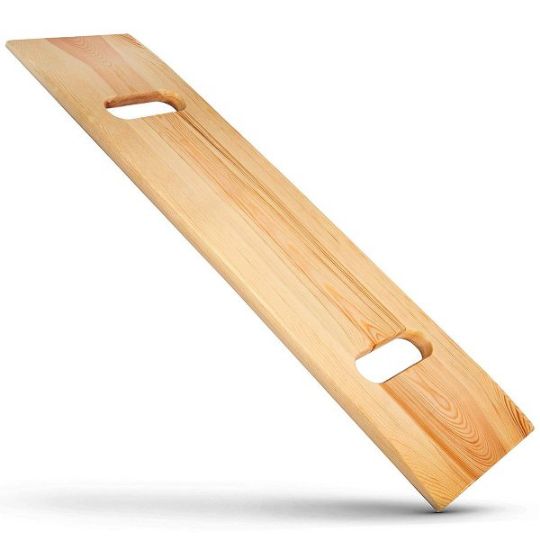 A 3/4-inch, 10 x 32 inches wood but can carry up to 735 pounds