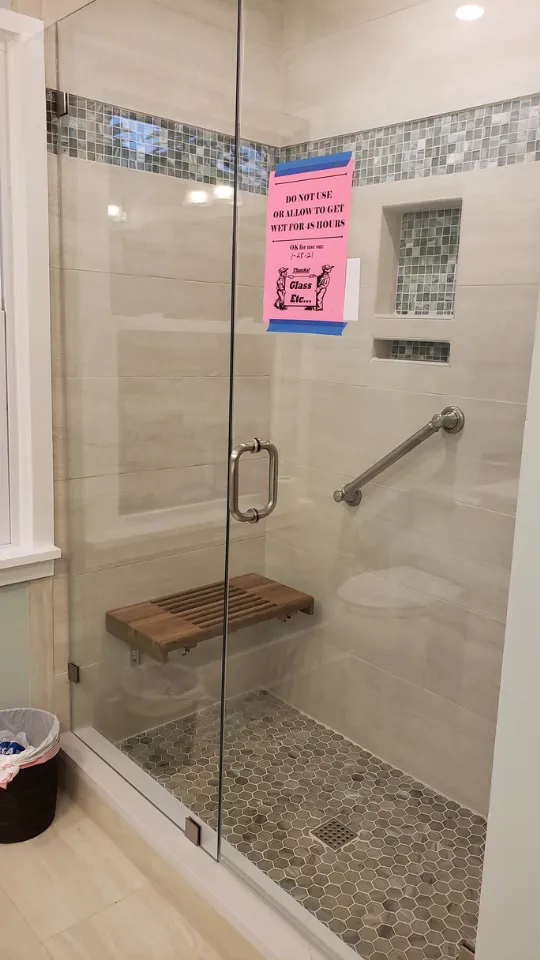Teak Wall Mounted Fold Down Shower Bench with Slats