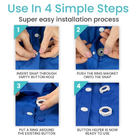 Simple 4-step process for easy button helper installation