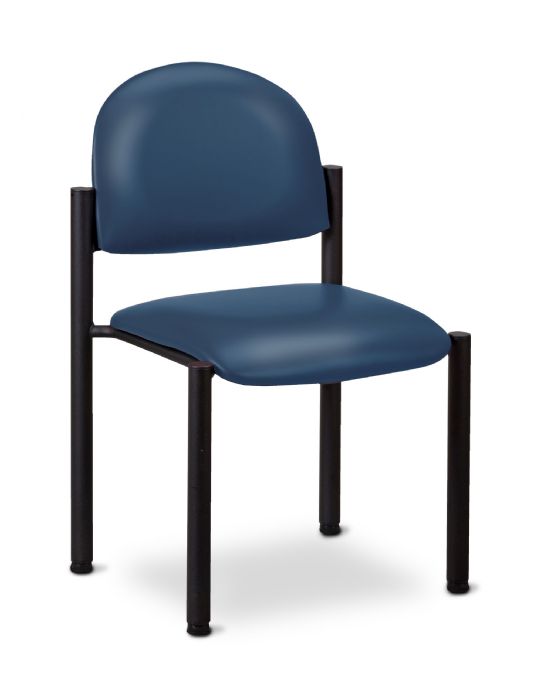 Armless chair in Royal Blue