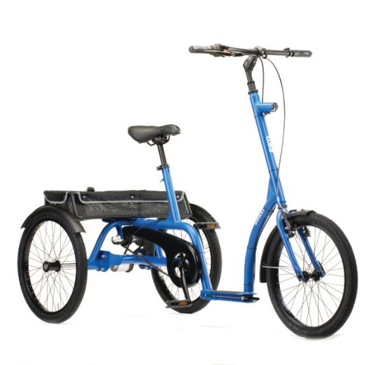 Biko Adaptive Tricycle from Ormesa | Extra Large - Side View, Blue