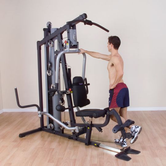 Single leg lifts with the Body-Solid G5S Selectorized Home Gym