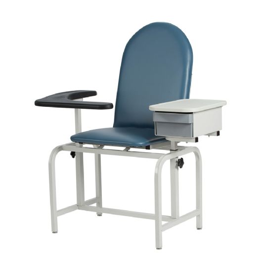 Padded Blood Drawing Chair with Cabinet 