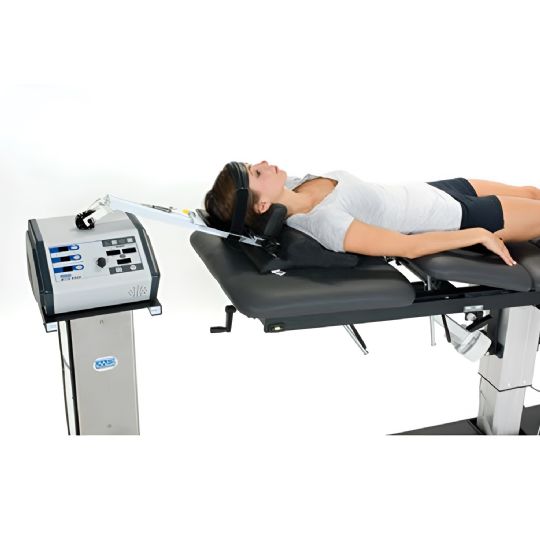 The Mettler Traction Decompression System provides improved comfort while applying decompression to the Cervical spine