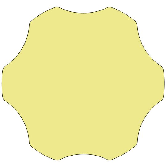 Top View of the Yellow the Flower Classroom Activity Table 