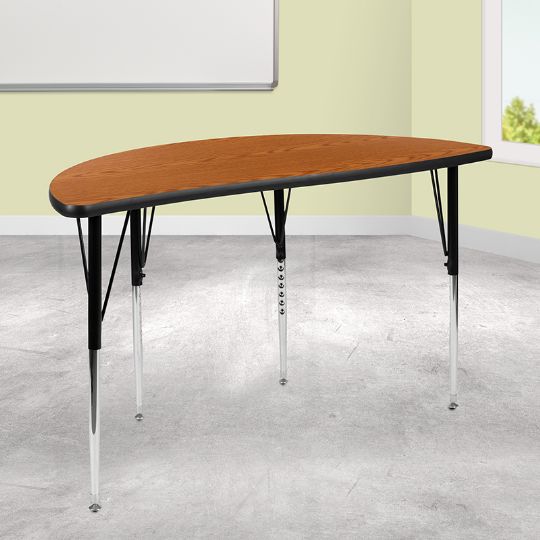 Table shown in a classroom setting