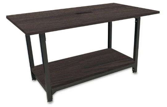 Stationary Conference Table - Standing Option, Shown in Cocoa Bean