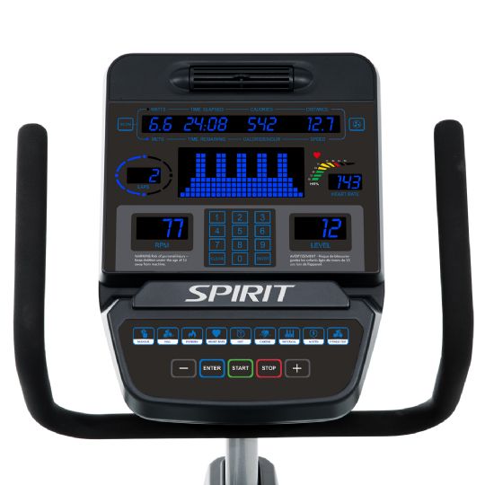 CR900 Commercial Semi-Recumbent Exercise Bike view of the console