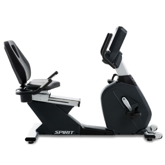 CR900 Commercial Semi-Recumbent Exercise Bike view of the side t show full length