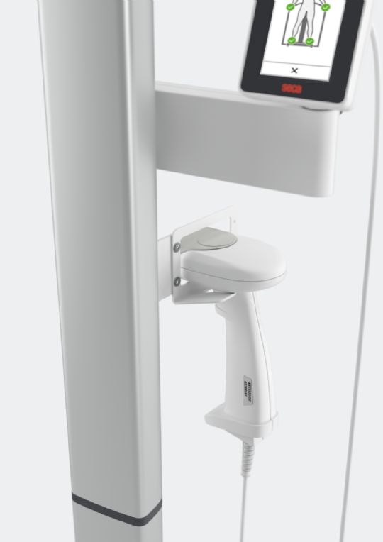Scanner the healthcare professional uses to scan the patient's barcode
