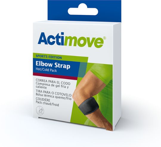 Actimove Sports Elbow Strap with Hot/Cold Pack - Packaging 

