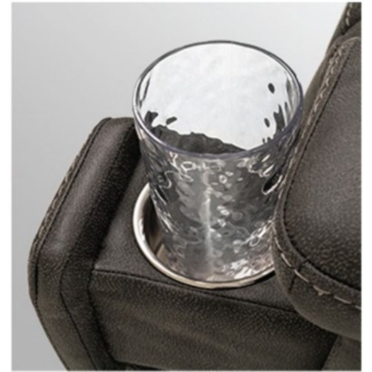 There's a hideaway cupholder - no need for you to stand up to get a drink