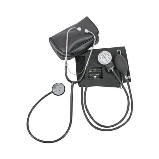 Veridian adult blood pressure monitoring kit with detachable stethoscope