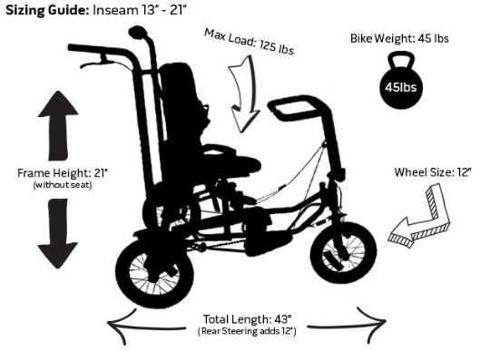 Discovery Series DCP 12 Pediatric Trike Diagram