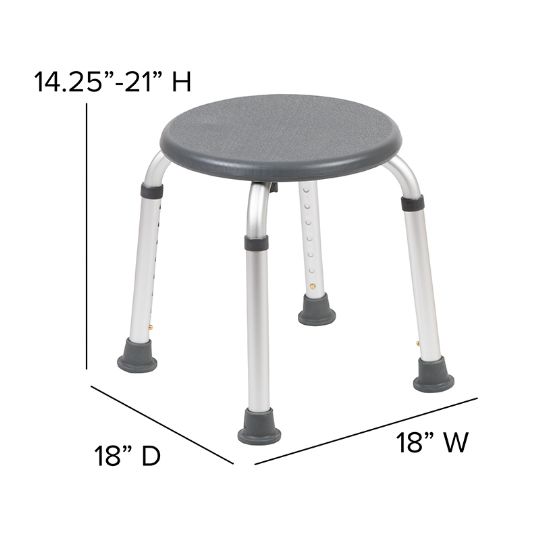 Dimensions of the shower stool 