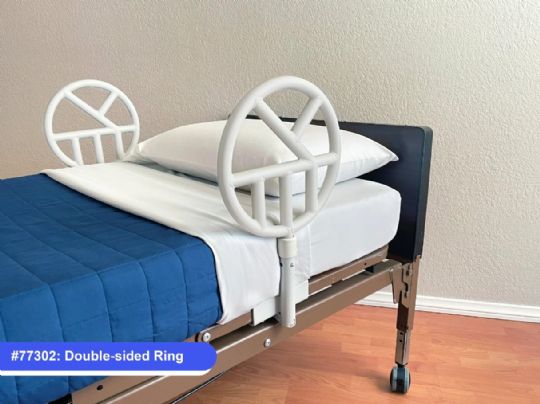 Compatible with adjustable beds and hospital beds that boast a metal frame