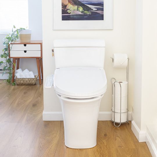 The Swash DR801 shown on a toilet