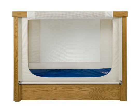 Haven High Side Safety Bed with Full Mesh Walls and Ceiling Front View